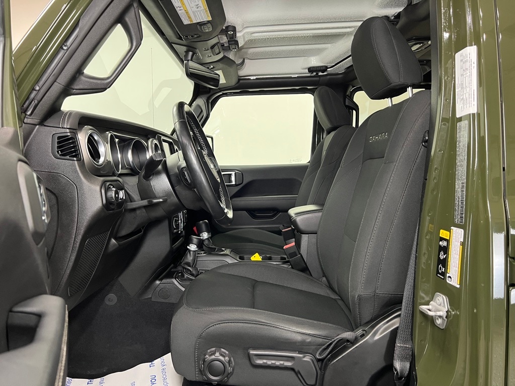 Used 2021 Jeep Wrangler Unlimited Sahara with VIN 1C4HJXEN3MW594163 for sale in Jackson, MI