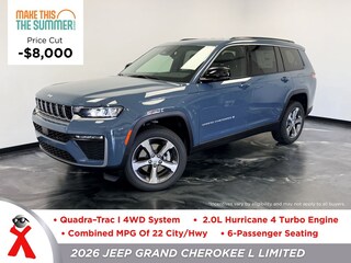 New  2026 Jeep Grand Cherokee L LIMITED 4X4 Sport Utility For Sale Jackson MI