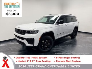 New  2026 Jeep Grand Cherokee L LIMITED 4X4 Sport Utility For Sale Jackson MI