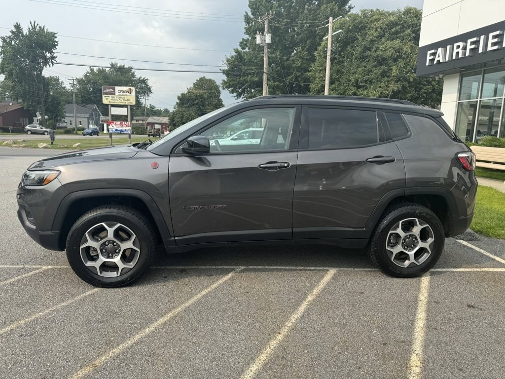 Used 2022 Jeep Compass Trailhawk with VIN 3C4NJDDB7NT227136 for sale in Keene, NH