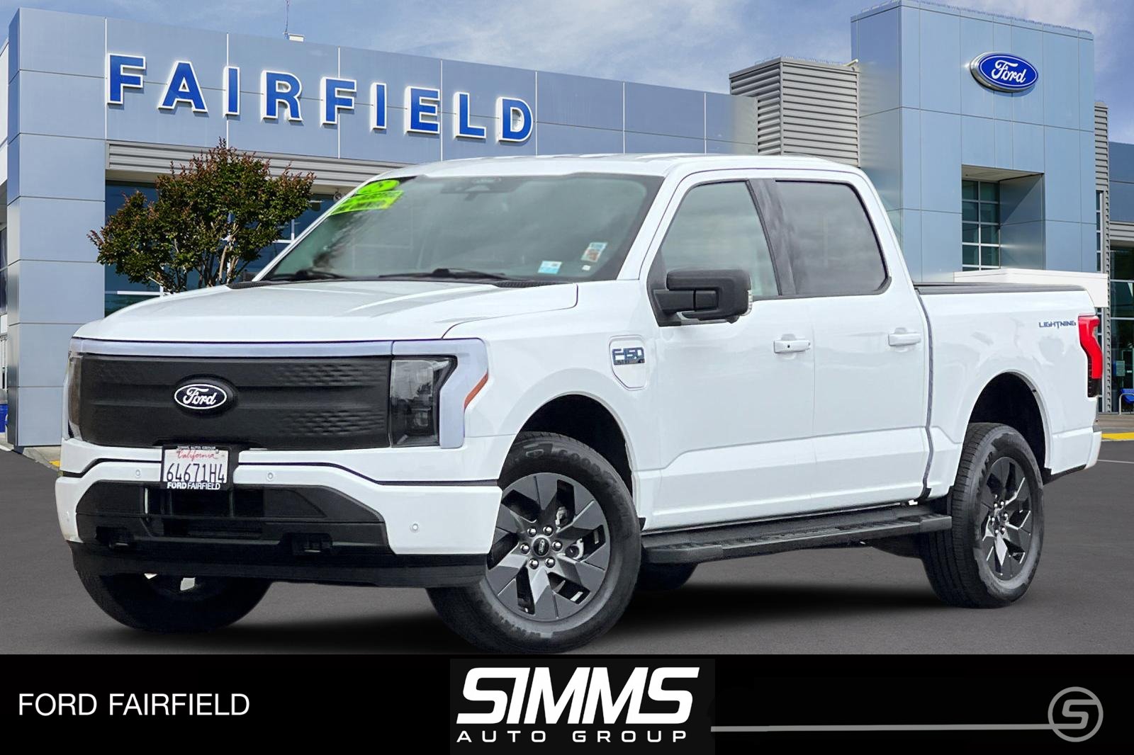 Certified 2025 Ford F-150 Lightning Flash with VIN 1FT6W3LU1SWG21174 for sale in Fairfield, CA