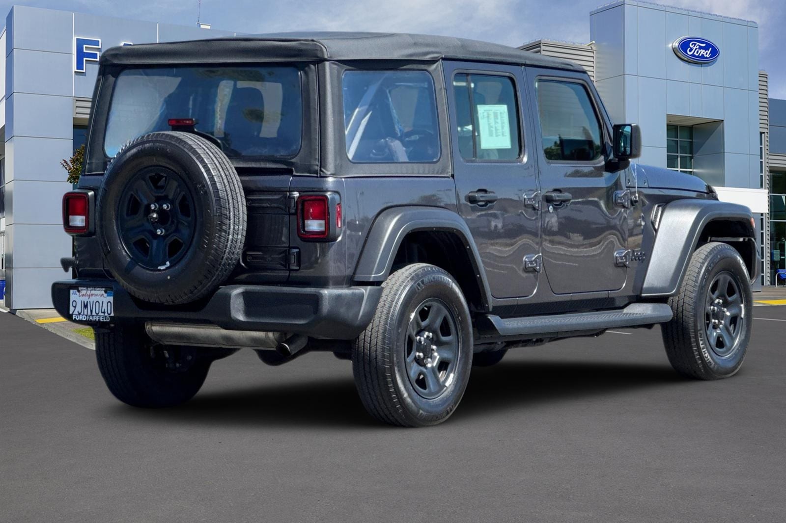 Used 2022 Jeep Wrangler Unlimited Sport with VIN 1C4HJXDN6NW232136 for sale in Fairfield, CA