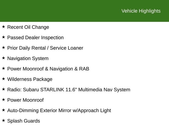Used 2025 Subaru Outback Wilderness with VIN 4S4BTGUD1S3157104 for sale in Fairfield, CA