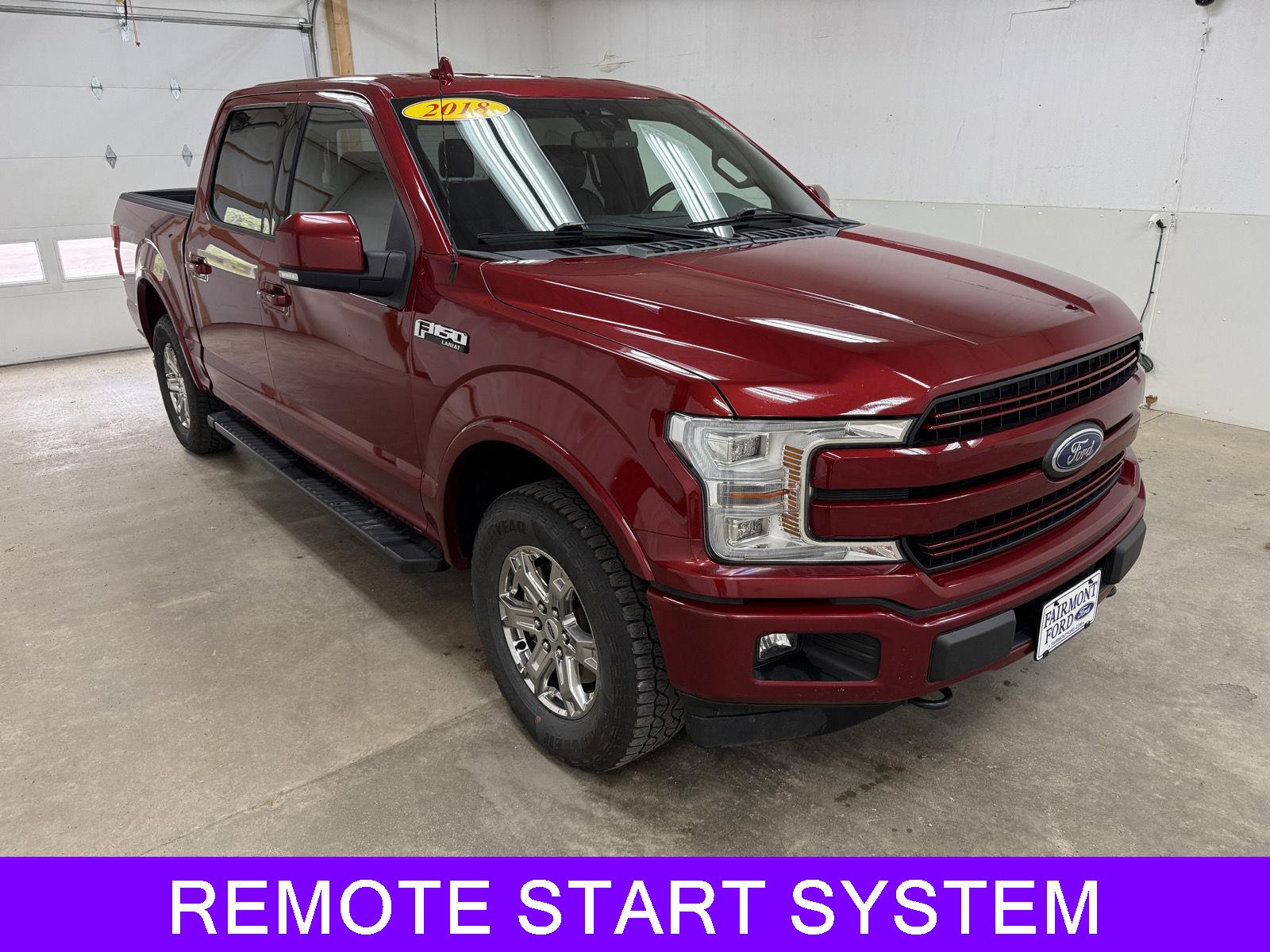 Used 2018 Ford F-150 Lariat with VIN 1FTEW1EP8JKE07196 for sale in Fairmont, Minnesota