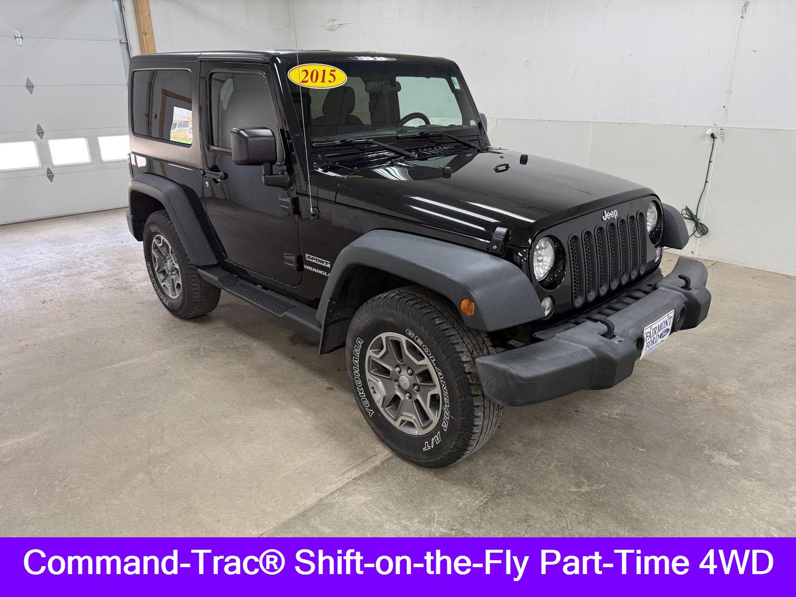 Used 2015 Jeep Wrangler Sport with VIN 1C4AJWAG1FL575411 for sale in Fairmont, Minnesota