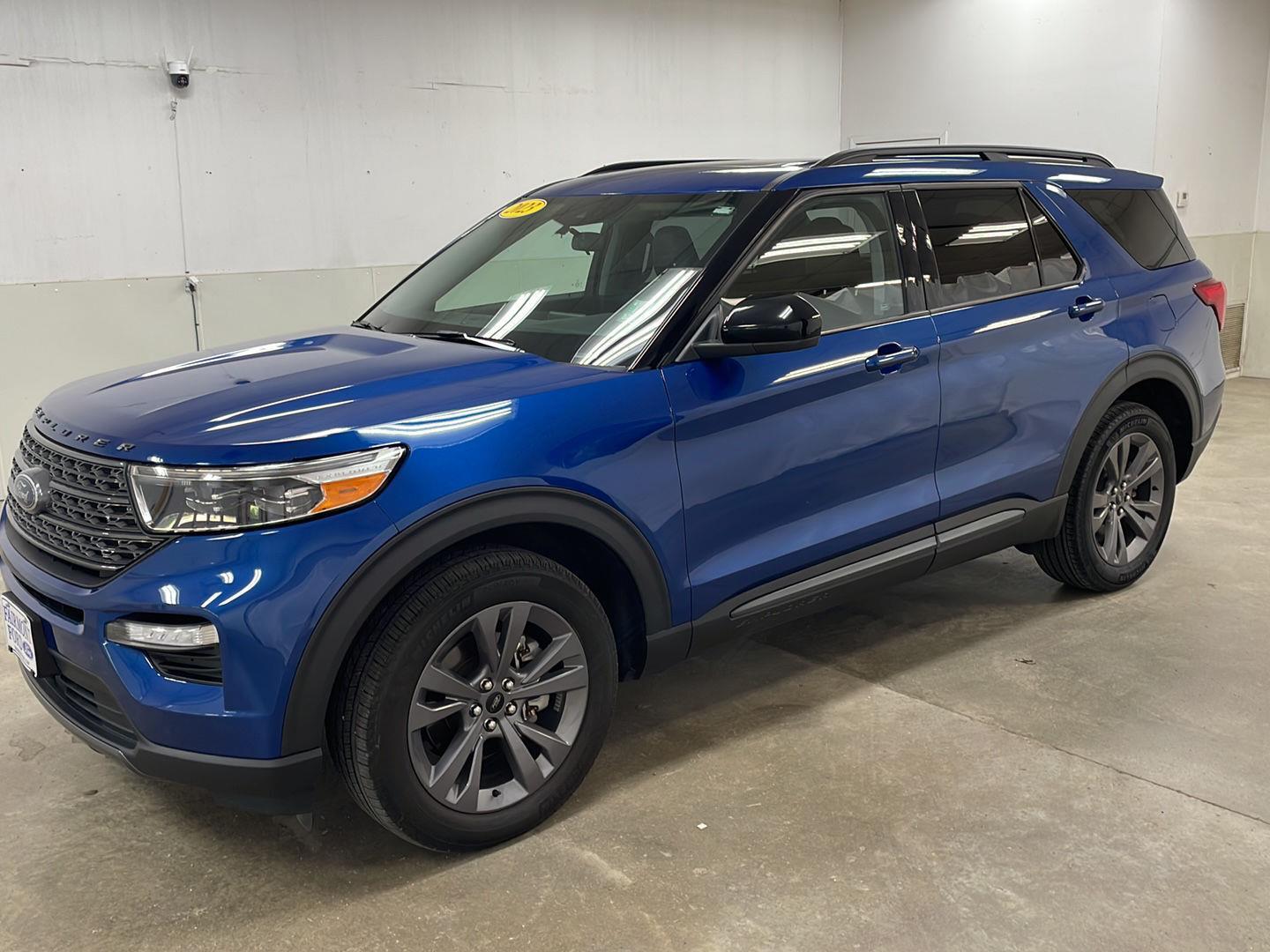 Used 2023 Ford Explorer XLT with VIN 1FMSK8DH0PGA39072 for sale in Fairmont, Minnesota