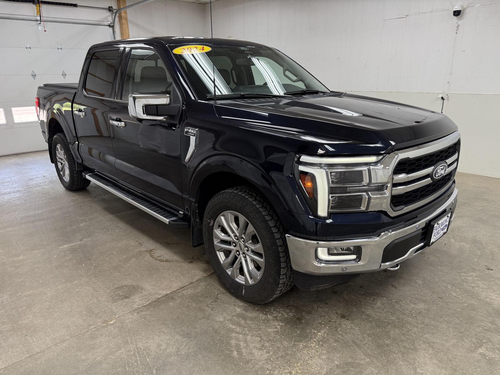 Used 2024 Ford F-150 Lariat with VIN 1FTFW5L54RKE43251 for sale in Fairmont, Minnesota