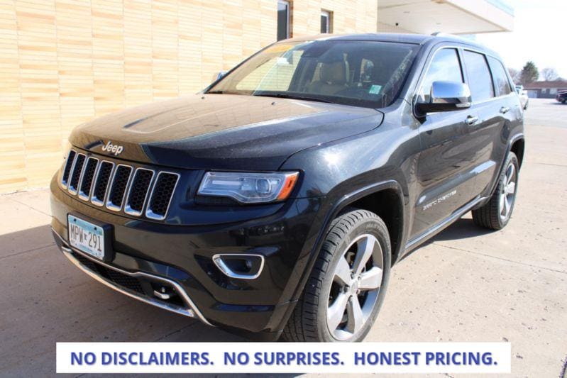 Used 2014 Jeep Grand Cherokee Overland with VIN 1C4RJFCG9EC228990 for sale in Fairmont, Minnesota