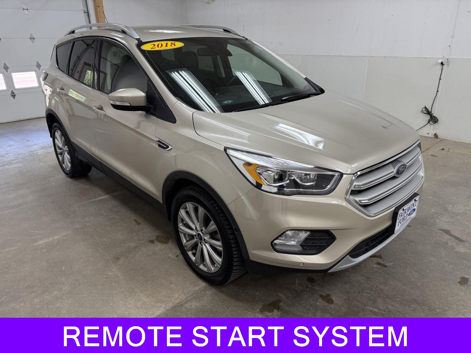 Used 2018 Ford Escape Titanium with VIN 1FMCU9J99JUD37369 for sale in Fairmont, Minnesota