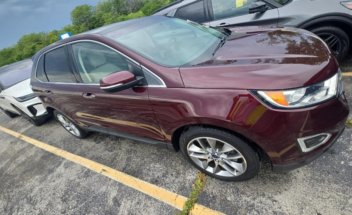 Used 2018 Ford Edge Titanium with VIN 2FMPK4K8XJBB25733 for sale in Fairmont, Minnesota