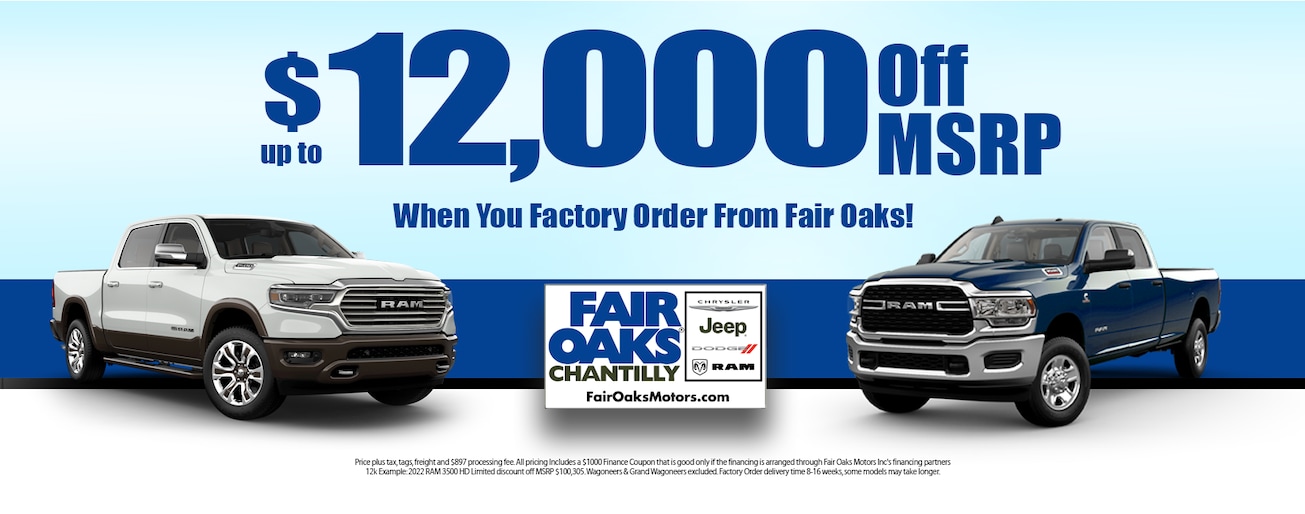 Fair Oaks Chantilly New Chrysler Jeep Dodge Ram & Used Vehicles