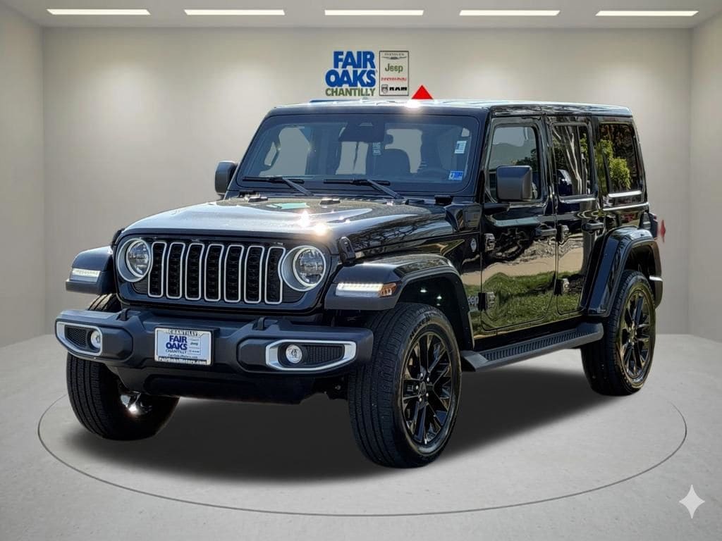Used 2025 Jeep Wrangler 4xe Sahara 4XE with VIN 1C4RJXP67SW601820 for sale in Chantilly, VA