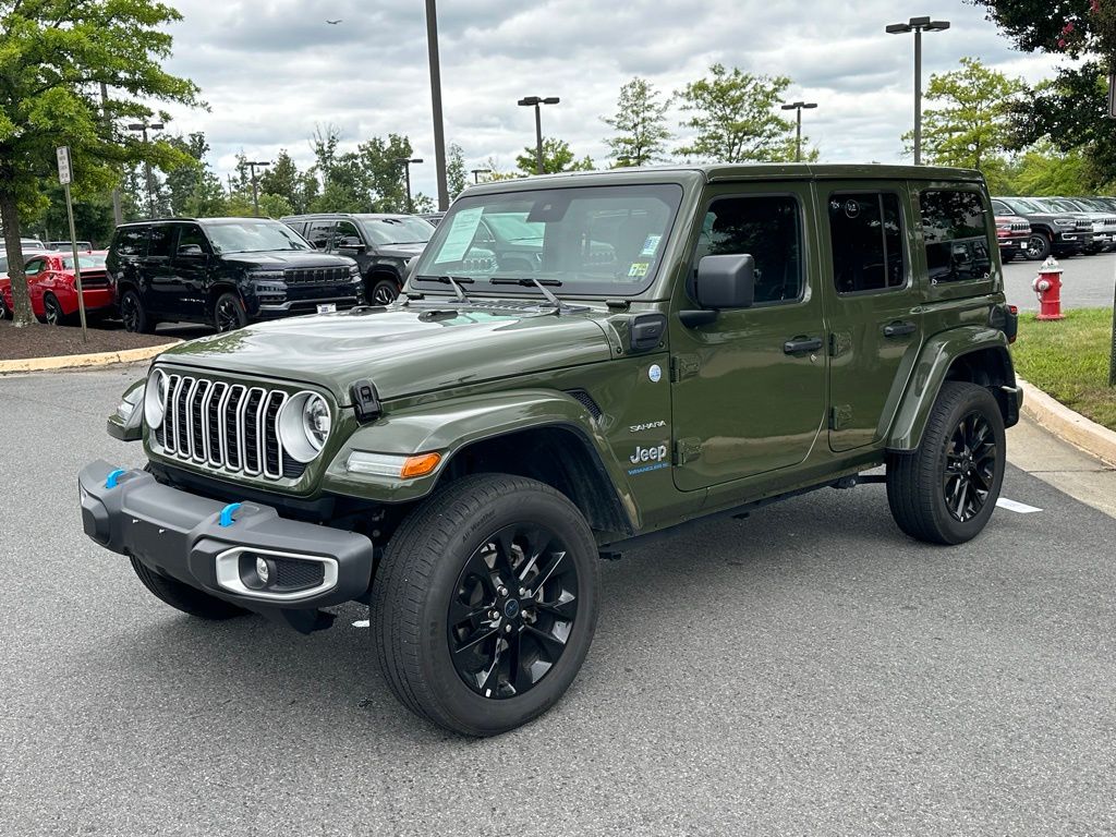 Certified 2024 Jeep Wrangler 4xe Sahara 4XE with VIN 1C4RJXP67RW172141 for sale in Chantilly, VA