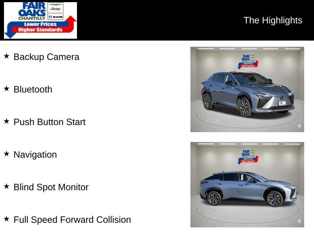 Used 2023 Lexus RZ Premium with VIN JTJAAAAB2PA007511 for sale in Chantilly, VA