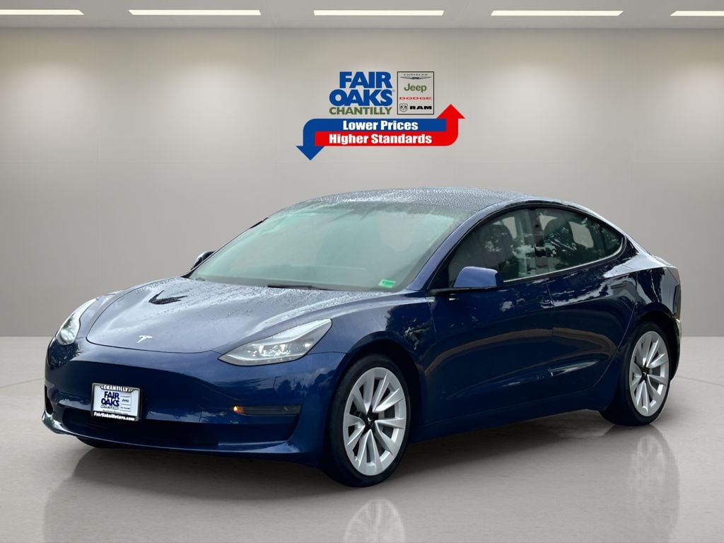 Used 2022 Tesla Model 3 Base with VIN 5YJ3E1EA7NF187364 for sale in Chantilly, VA