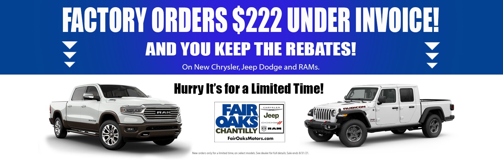 Fair Oaks Chantilly New 20192020 Chrysler Jeep Dodge Ram & Used