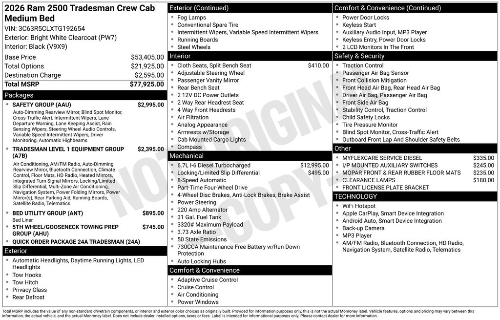 2026 RAM 2500 Tradesman - Photo 3
