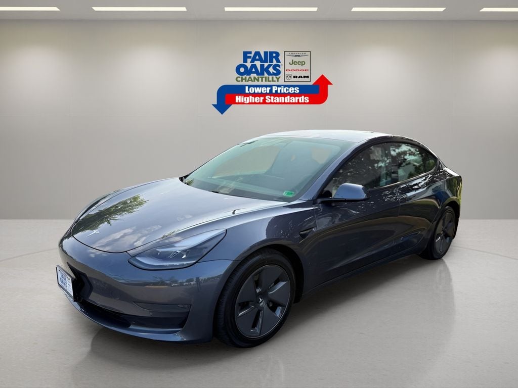 Used 2021 Tesla Model 3 Base with VIN 5YJ3E1EAXMF994735 for sale in Chantilly, VA