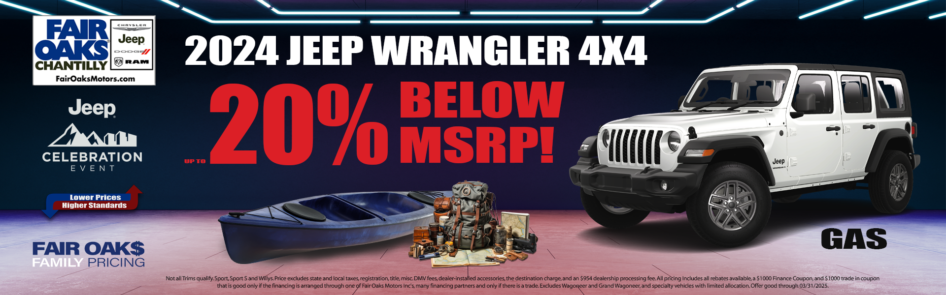 Adventure Awaits: Save 20% on the 2024 Jeep Wrangler 4x4 in Chantilly VAA
