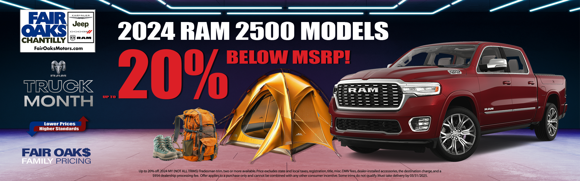 Unbeatable Deal: Get 20% Off MSRP on the 2024 Ram 2500 in Chantilly VAA