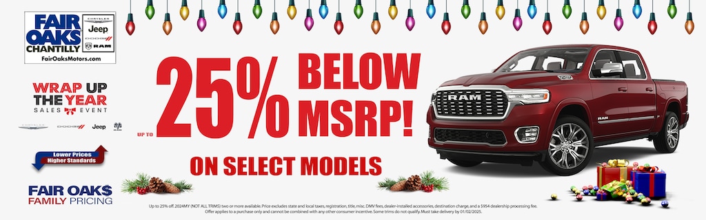 Exclusive December Specials at Fair Oaks Motors!