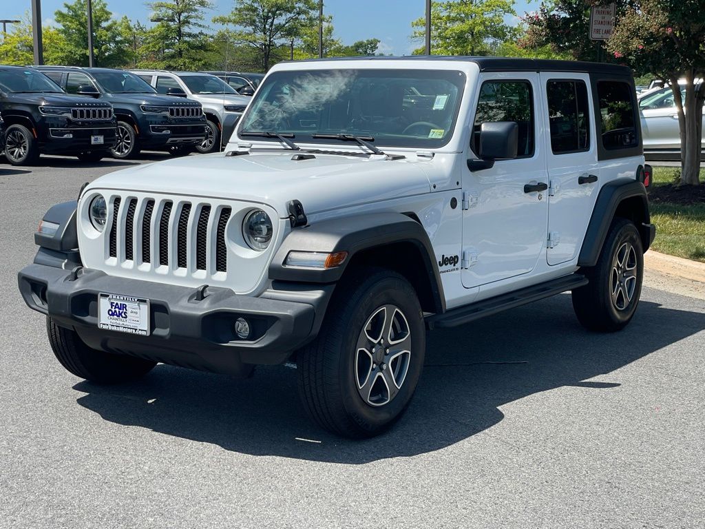 Certified 2023 Jeep Wrangler 4-Door Sport S with VIN 1C4HJXDGXPW614772 for sale in Chantilly, VA