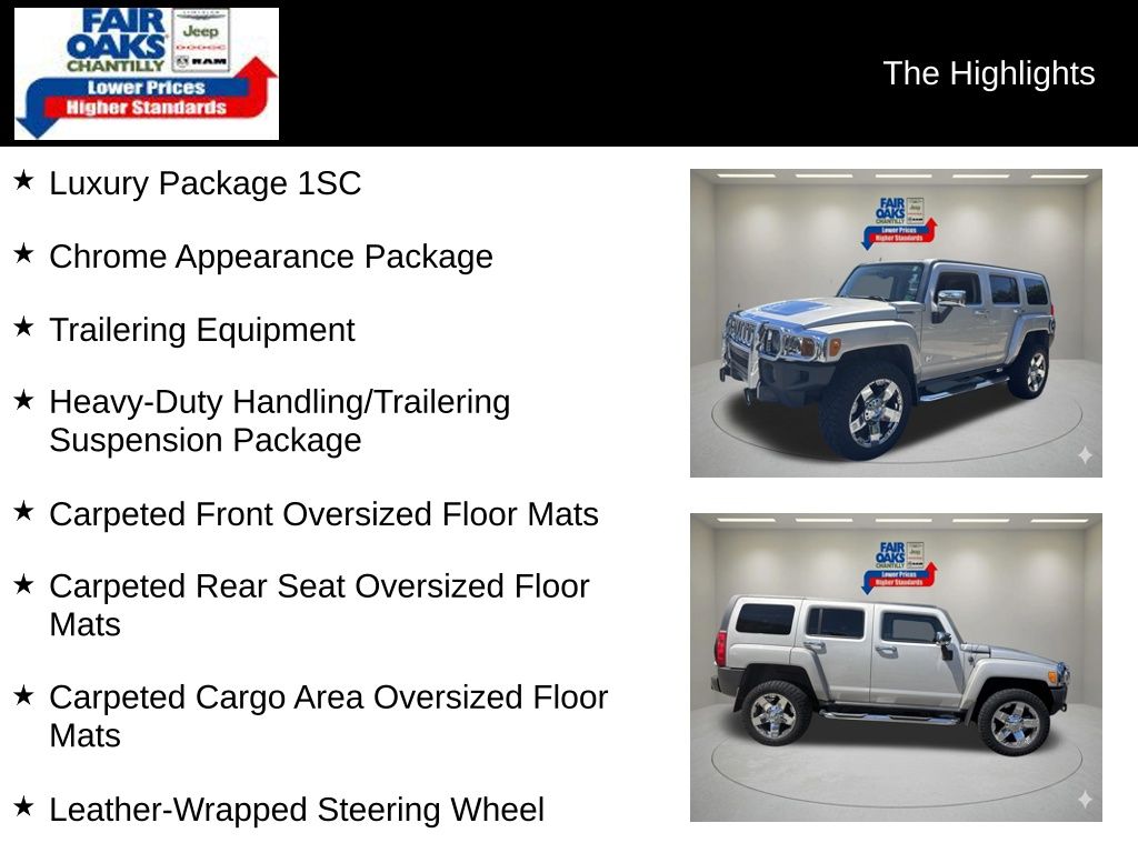 Used 2007 Hummer H3 Base with VIN 5GTDN13E178213608 for sale in Chantilly, VA