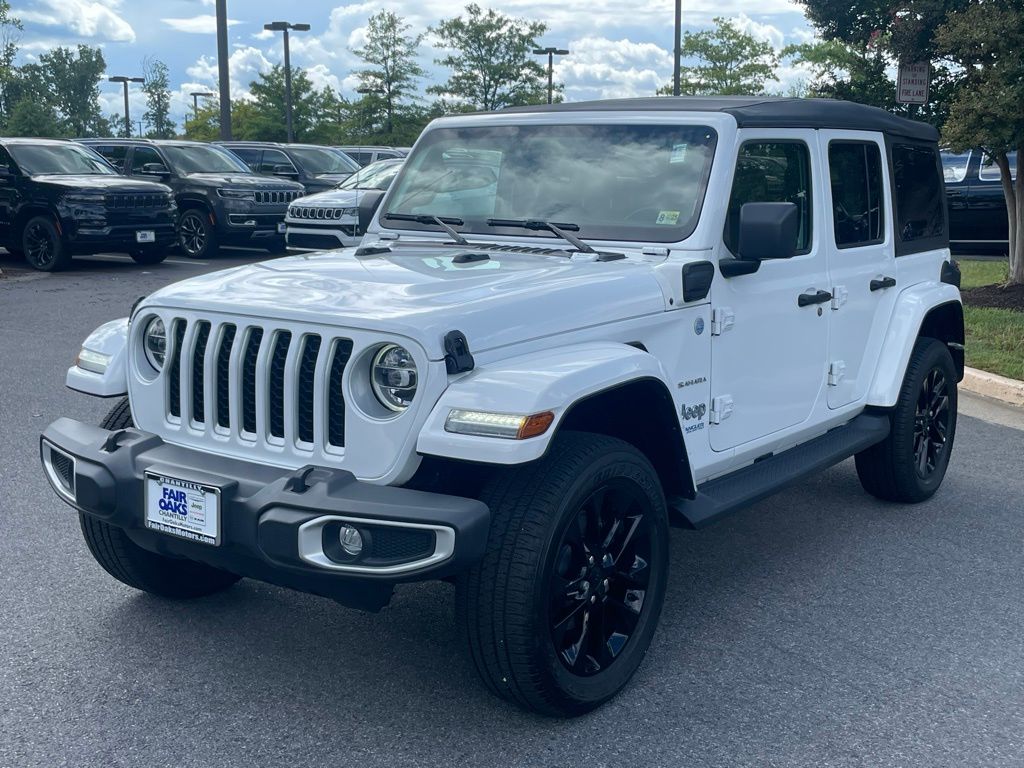 Certified 2021 Jeep Wrangler Unlimited Sahara 4XE with VIN 1C4JJXP6XMW802997 for sale in Chantilly, VA