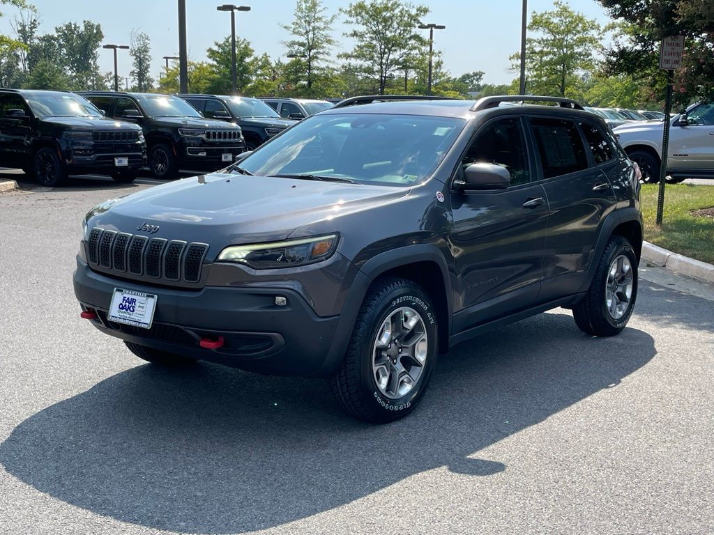 Certified 2020 Jeep Cherokee Trailhawk with VIN 1C4PJMBX7LD645996 for sale in Chantilly, VA