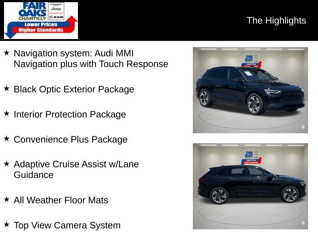Used 2022 Audi e-tron Premium with VIN WA1AAAGE4NB028396 for sale in Chantilly, VA