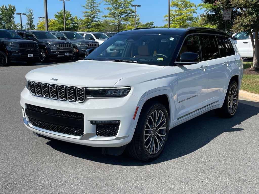 Certified 2021 Jeep Grand Cherokee L Summit Reserve with VIN 1C4RJKEG8M8155585 for sale in Chantilly, VA