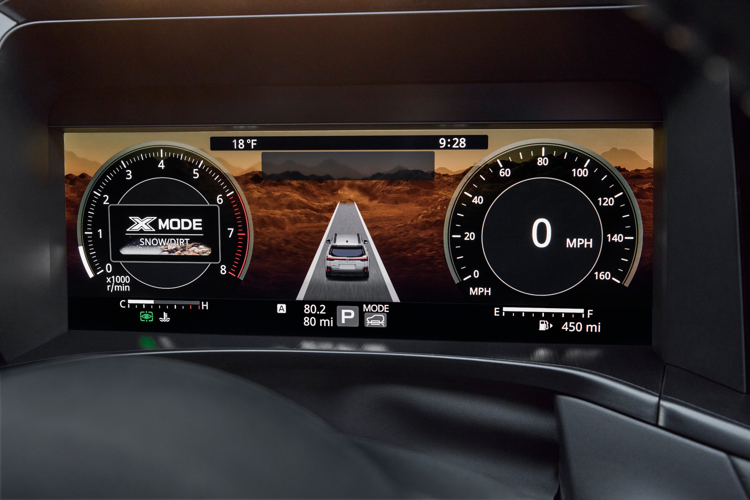 2026 Outback Wilderness Instrument panel display