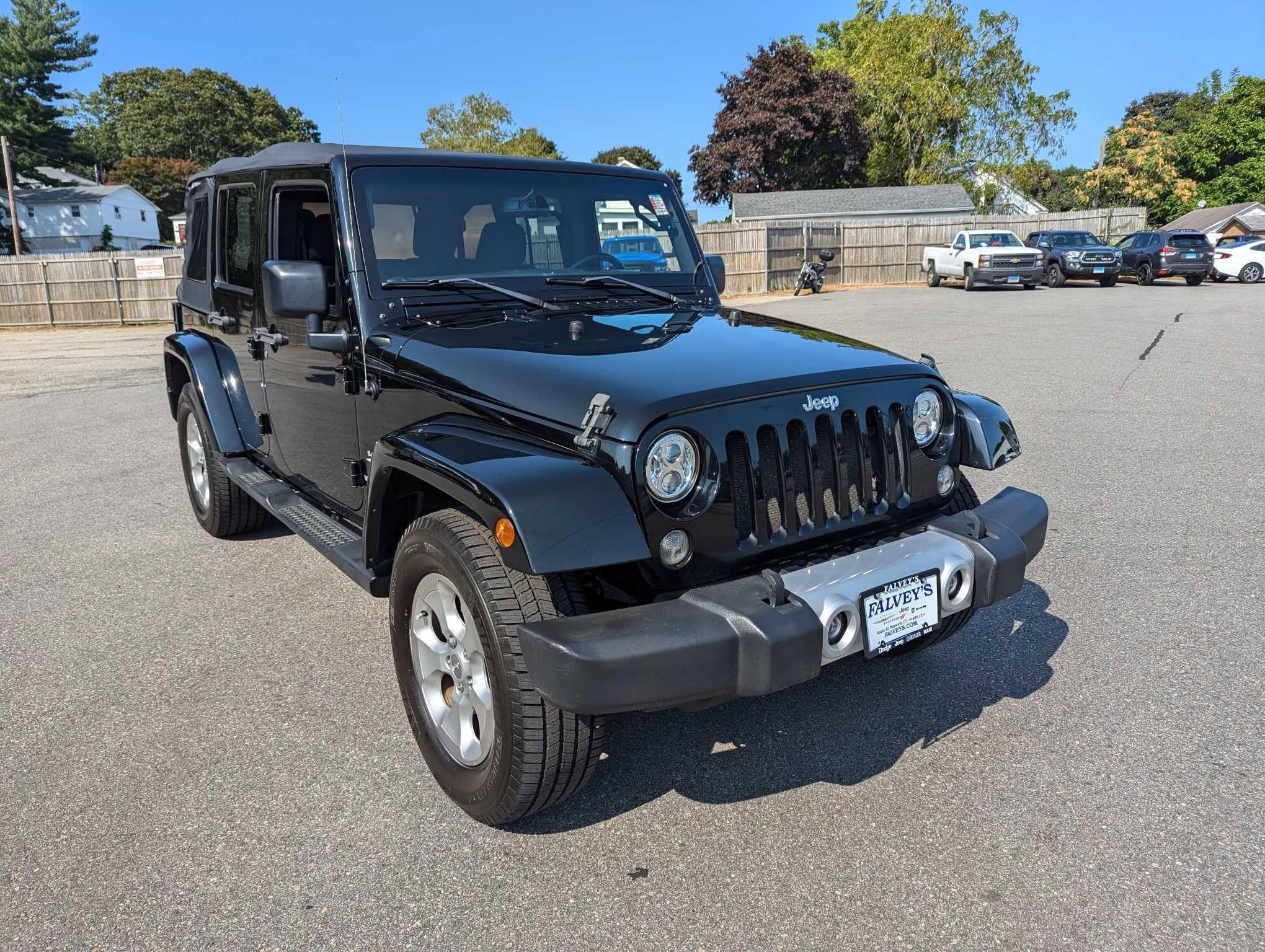 Used 2015 Jeep Wrangler Unlimited Sahara with VIN 1C4BJWEG6FL690620 for sale in Norwich, CT