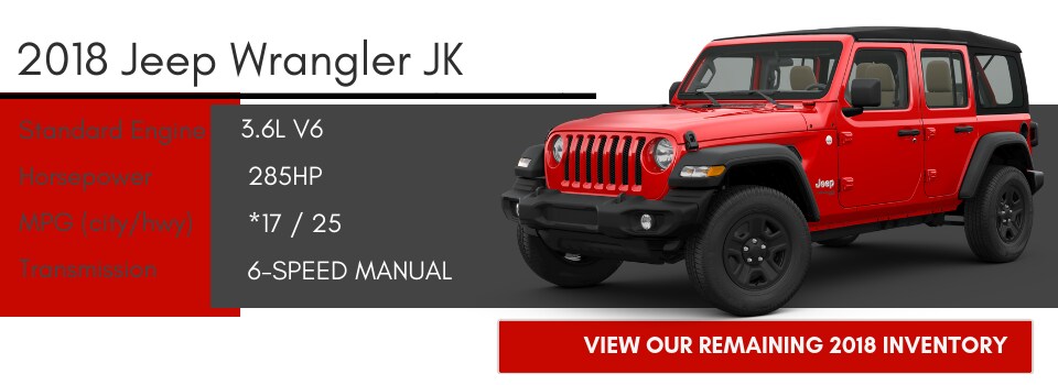 2018 jeep wrangler incentives