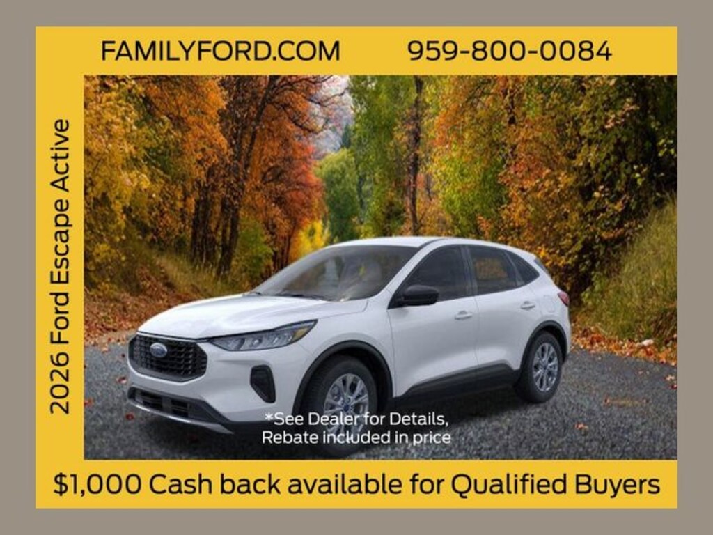 New 2026 Ford Escape Active SUV