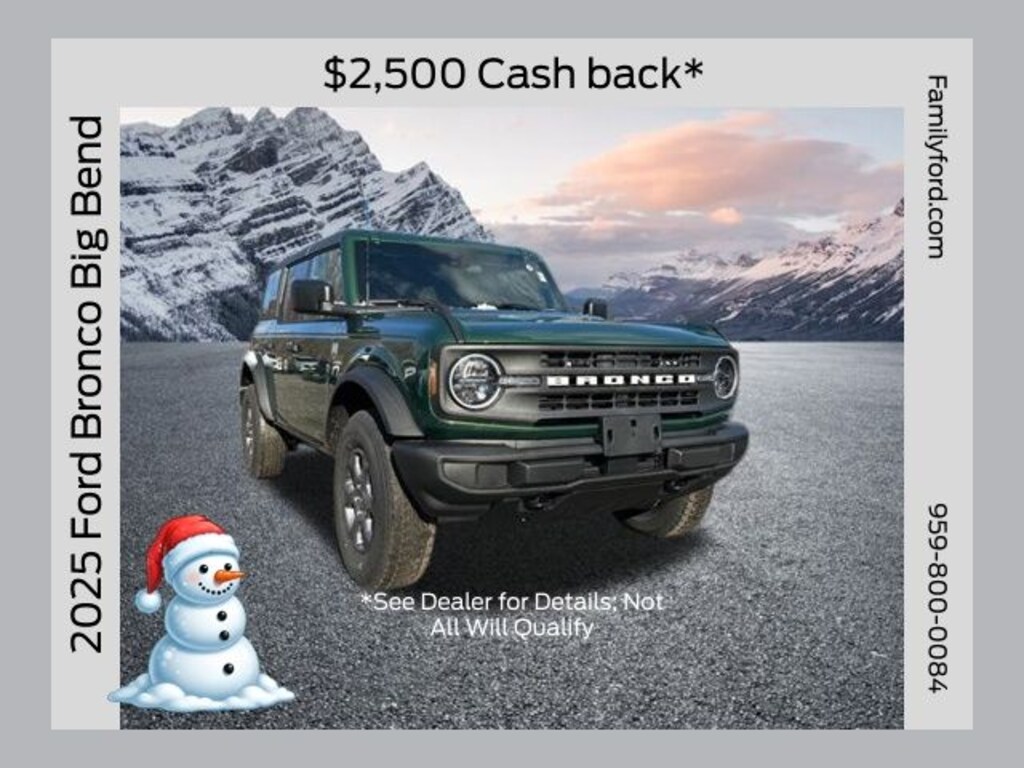 New 2025 Ford Bronco Big Bend SUV