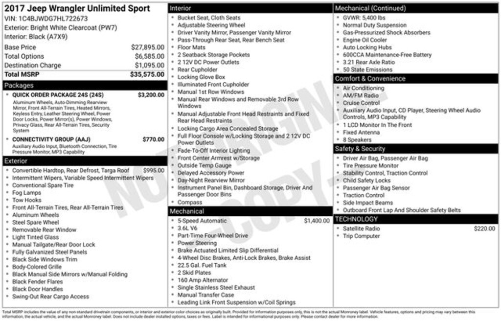 Certified 2017 Jeep Wrangler Unlimited Sport SUV