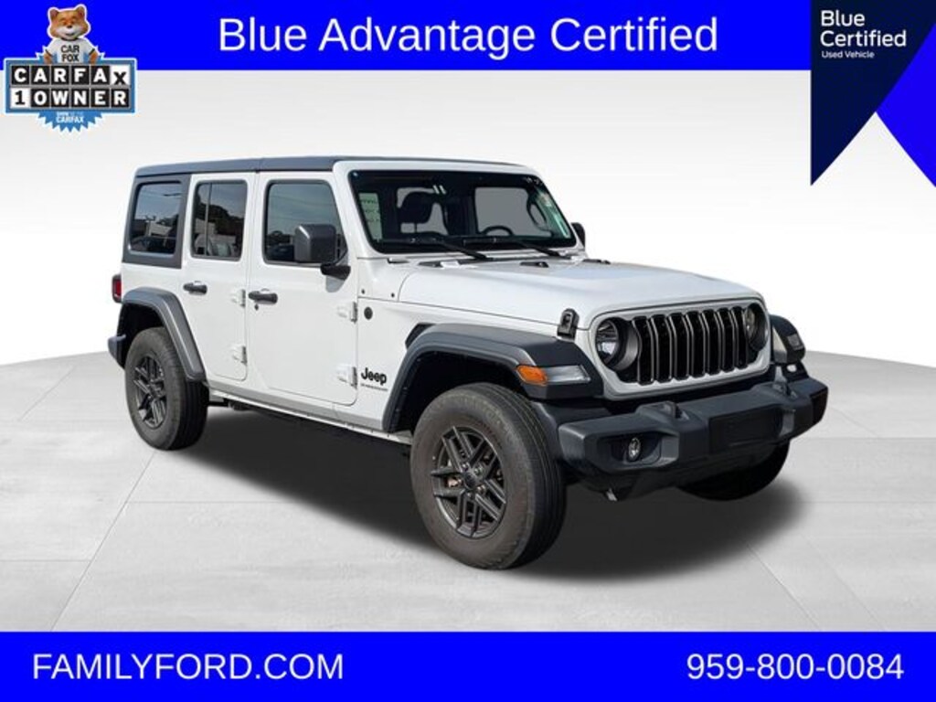 Certified 2024 Jeep Wrangler Sport S SUV