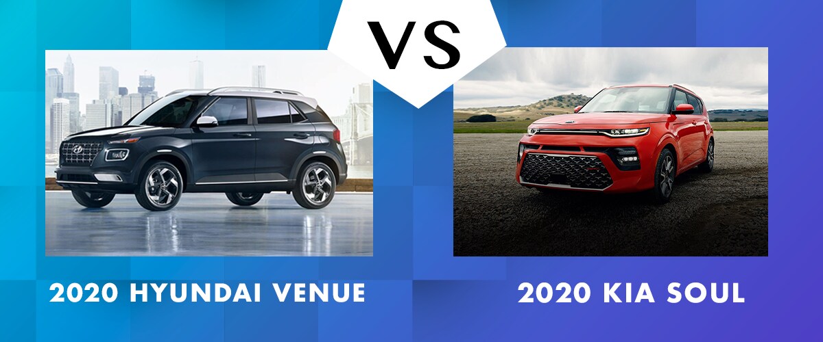 2020 Hyundai Venue vs 2020 Kia Soul Chicago IL