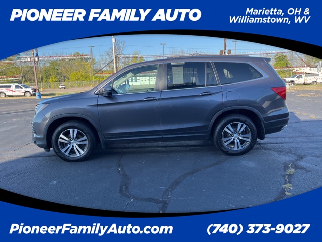 Used 2017 Honda Pilot EX-L with VIN 5FNYF6H50HB078859 for sale in Marietta, OH