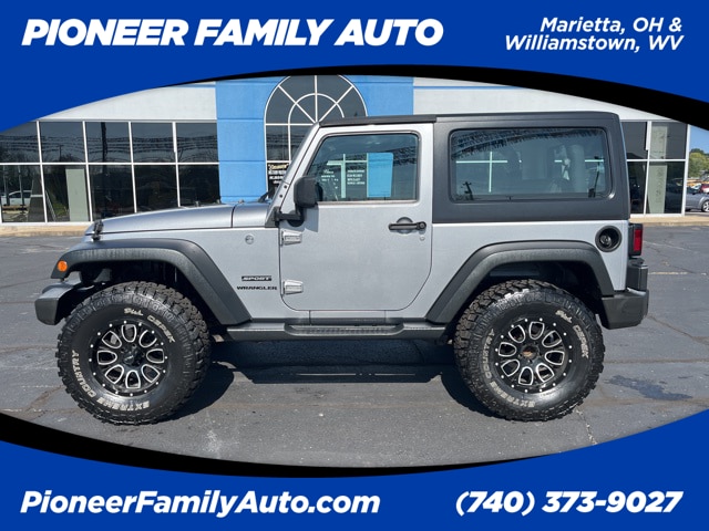 Used 2016 Jeep Wrangler Sport S with VIN 1C4GJWAG3GL113654 for sale in Marietta, OH