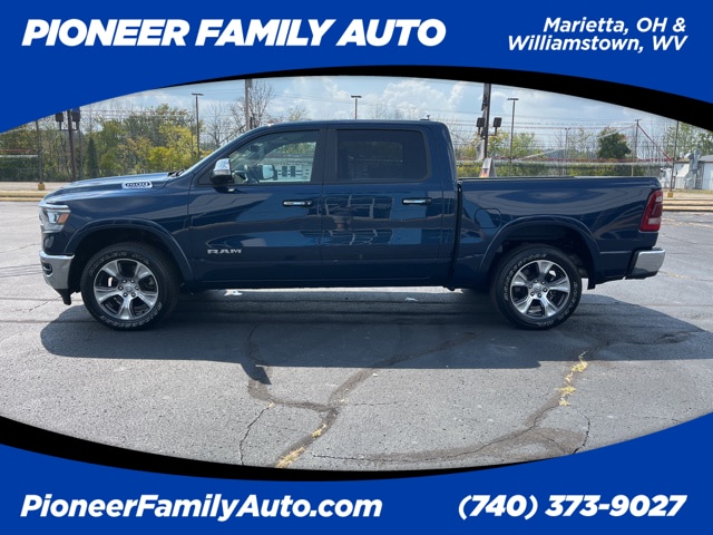 Used 2022 RAM Ram 1500 Pickup Laramie with VIN 1C6SRFJT6NN478953 for sale in Marietta, OH