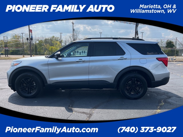 Used 2022 Ford Explorer XLT with VIN 1FMSK8DH8NGC29537 for sale in Marietta, OH