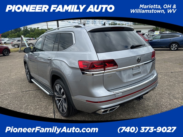 Used 2021 Volkswagen Atlas SEL Premium R-Line with VIN 1V2FR2CA9MC582960 for sale in Marietta, OH