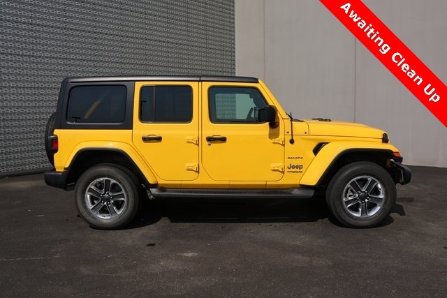 Used 2021 Jeep Wrangler Unlimited Sahara with VIN 1C4HJXEG6MW516543 for sale in Fargo, ND