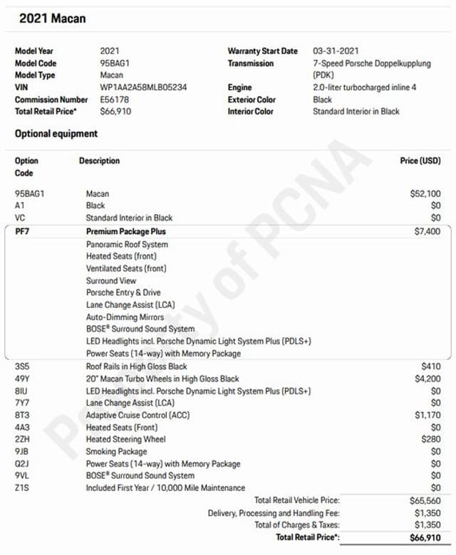 2021 Porsche Macan  -
                  Farmington Hills, MI