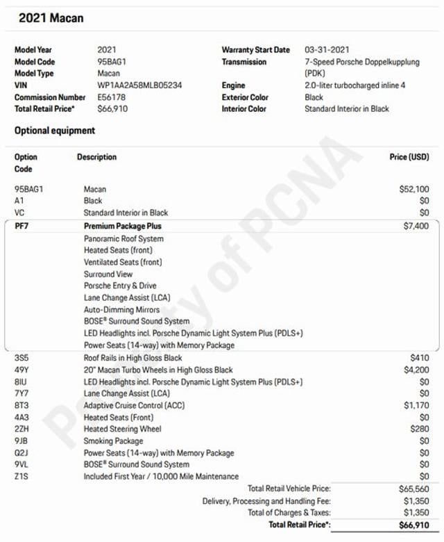 2021 Porsche Macan  -
                Farmington Hills, MI