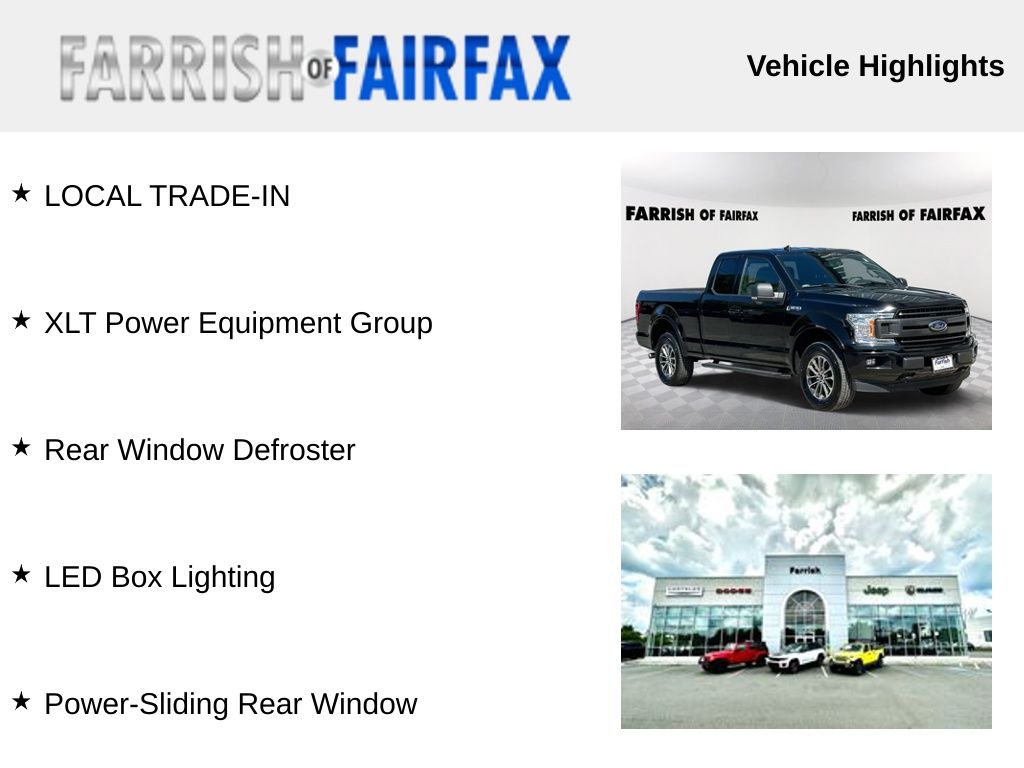 Used 2019 Ford F-150 XLT with VIN 1FTEX1EP9KKC95586 for sale in Fairfax, VA