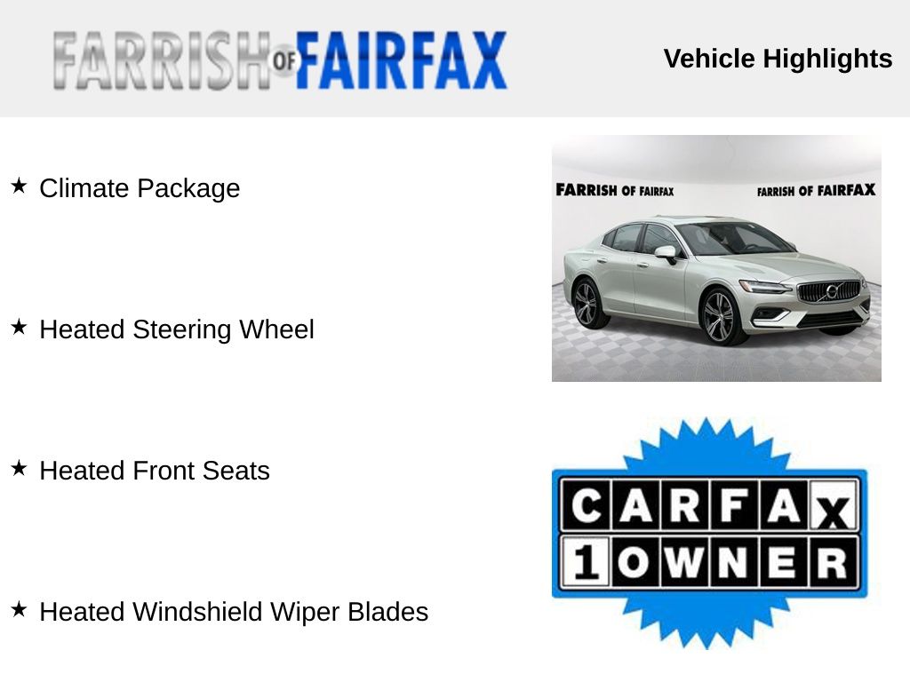 Used 2021 Volvo S60 Inscription with VIN 7JR102FLXMG096817 for sale in Fairfax, VA