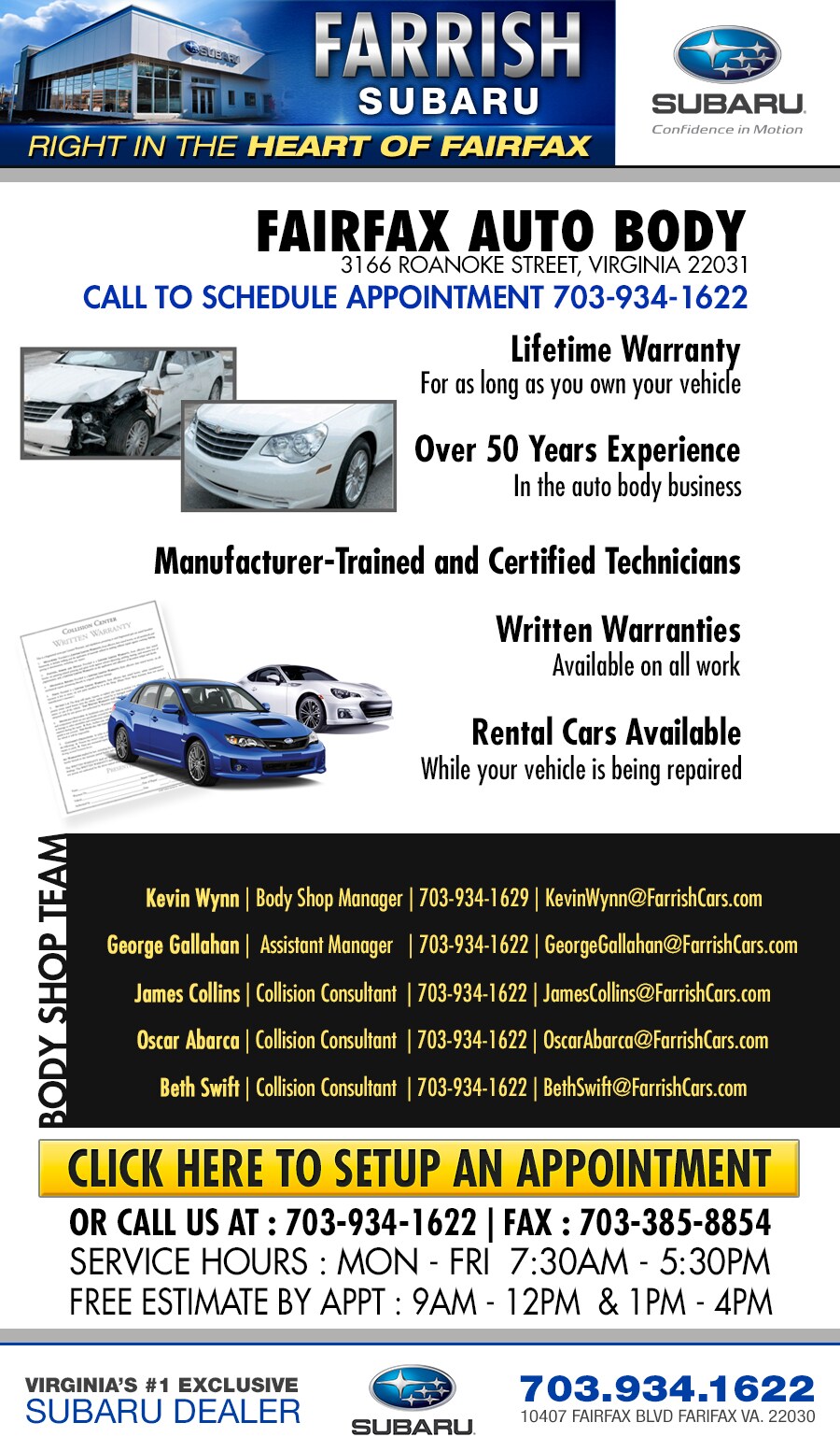 car body shop farrish